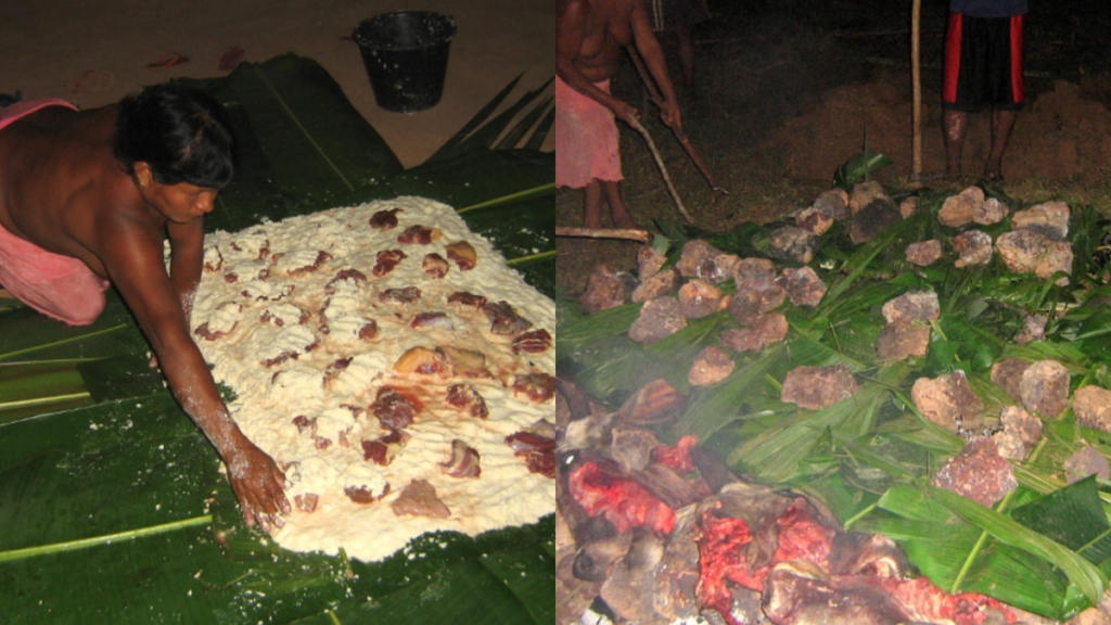 Indigenous cooking techniques for foresttotable dishes in the Amazon basin 4 Belém Brazilian Indigenous woman preparing traditional forest-to-table food in the Amazon basin
