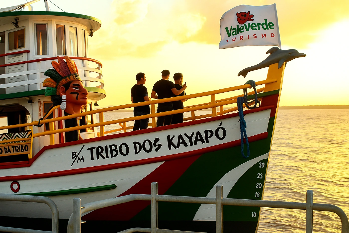 Riverboat docked at Estação das Docas in Belém